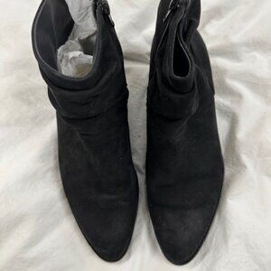 Paul Green Black Suede Ankle Boot - Size 10